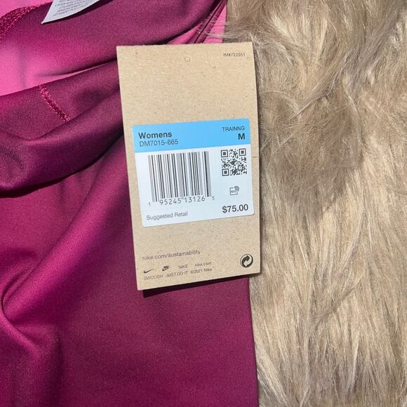 New Nike Yoga women's Dri-Fit High Rise 7/8 Legging Pink size M - Picture 5 of 10